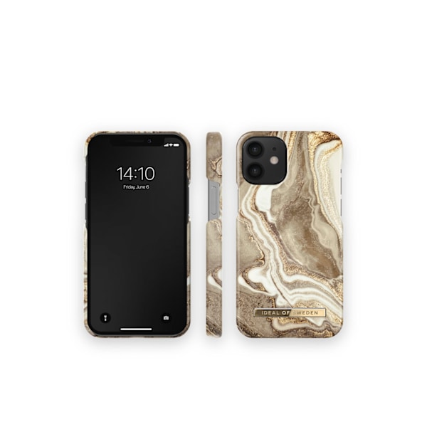 Printed Case iPhone 12 Mini Golden Sand Marble