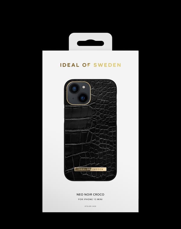 Atelier Case iPhone 13 Mini Neo Noir Croco Black
