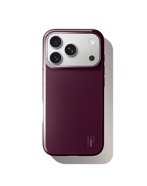 Slim Case MagSafe iPhone 17 Pro Glossy Cherry Röd