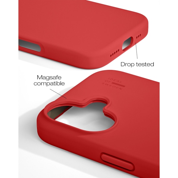Silicone Case MagSafe iPhone 16 Red
