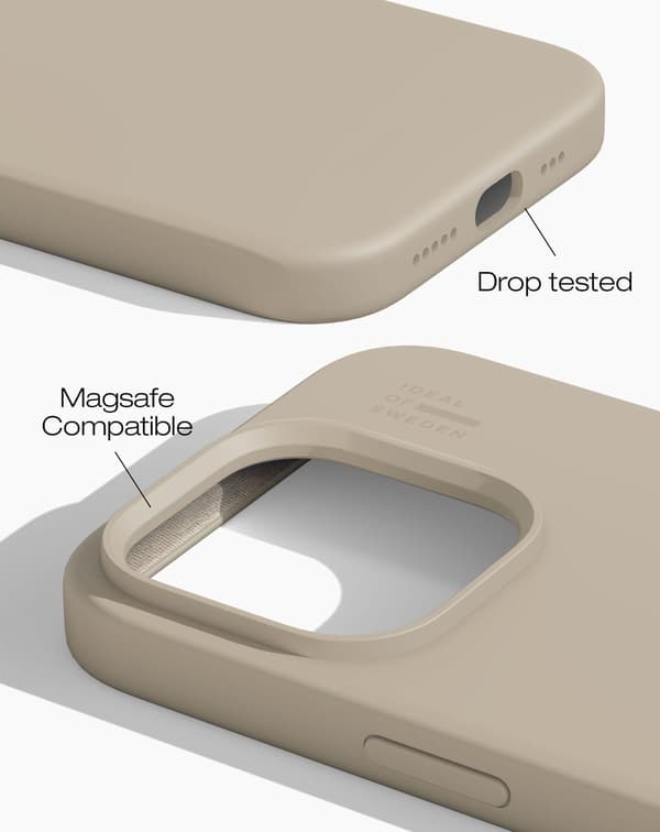 Silicone Case MagSafe iPhone 14 Pro Perfect Beige Beige