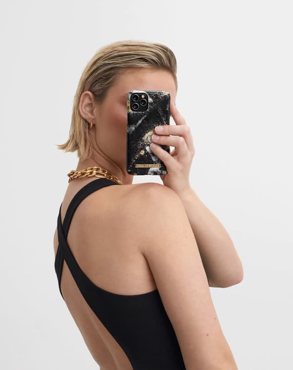 Printed Case iPhone 11 Pro / XS / X Black Galaxy Marble Black