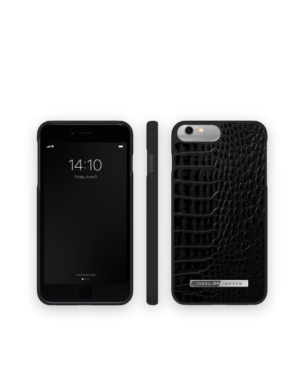 Atelier Case iPhone 8 / 7 / 6 / 6S Plus Neo Noir Croco Silver Silver