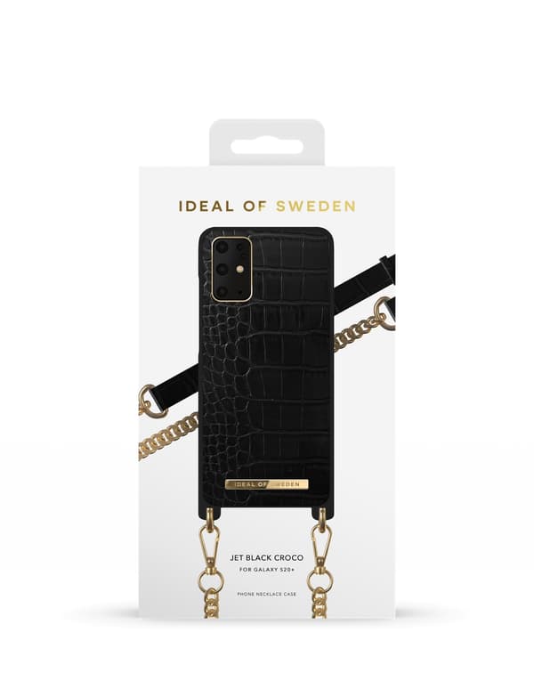 Necklace Case Galaxy S20 Plus Jet Black Croco Black