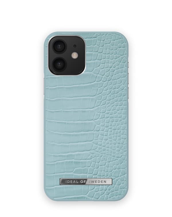 Atelier Case iPhone 12 / 12 Pro Soft Blue Croco Blue
