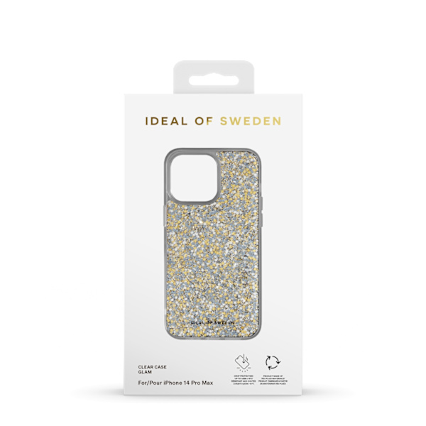 Clear Case iPhone 14 Pro Max Glam Gold