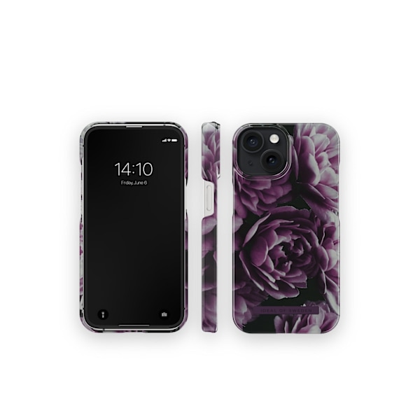 Printed Case iPhone 15 Deep Purple Bloom Lila