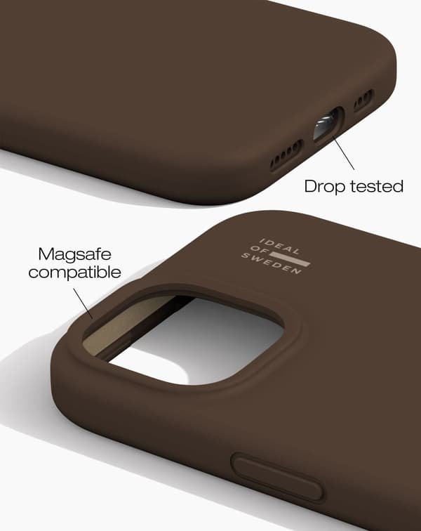 Silicone Case MagSafe iPhone 13 / 14 / 15 / 16e / 17e Mocha Mousse Vit