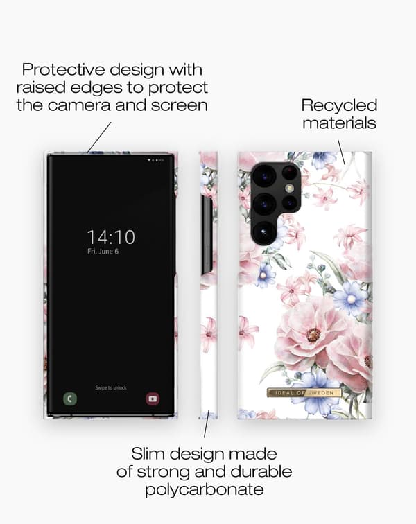 Printed Case Galaxy S23 Ultra Floral Romance White