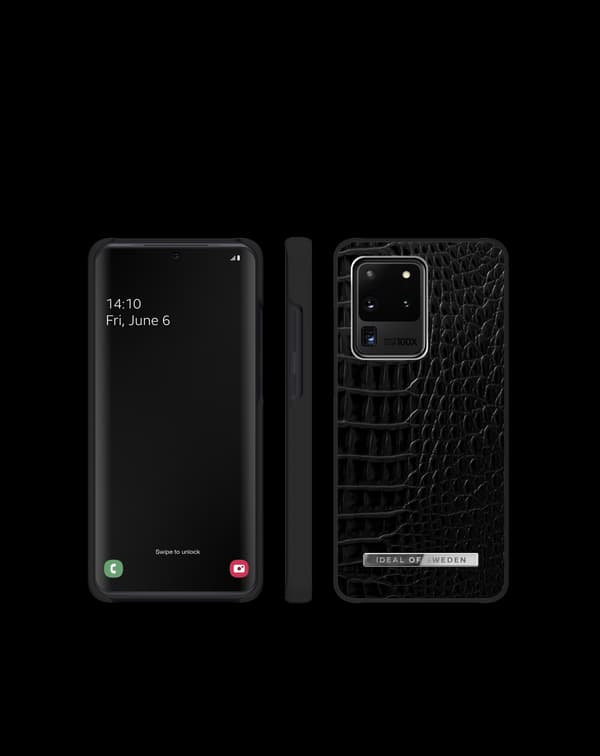 Atelier Case Galaxy S20 Ultra Neo Noir Croco Silver Silver