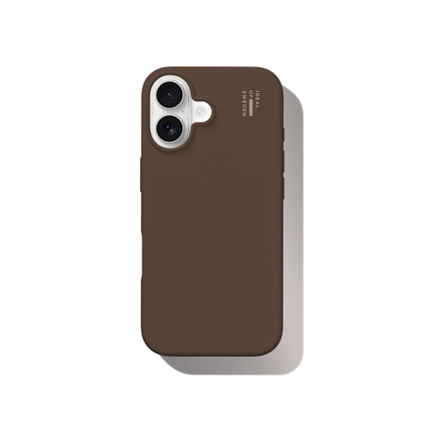 Silicone Case iPhone 16 Mocha Mousse Brun