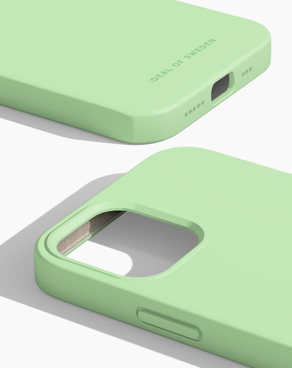 Silicone Case MagSafe iPhone 12 / 12 Pro Mint Green