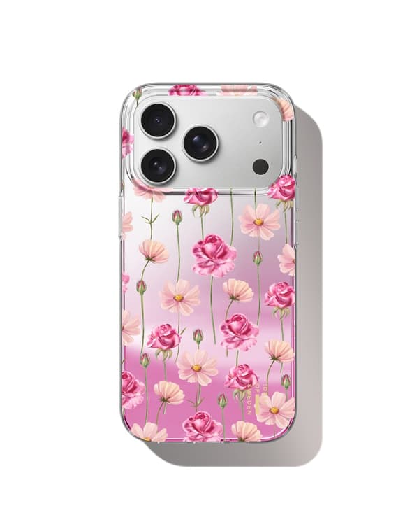 Mirror Case iPhone 17 Pro Rose Blush Floral