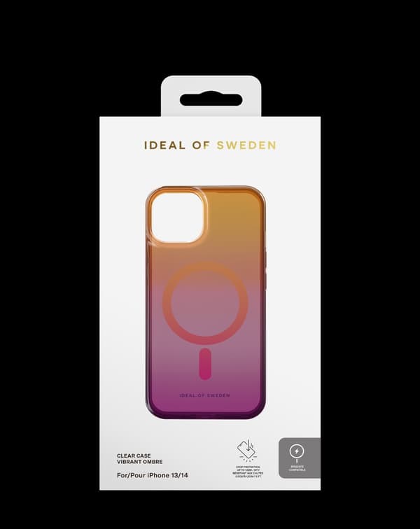 Clear Case MagSafe iPhone 13 / 14 Vibrant Ombre MultiColor