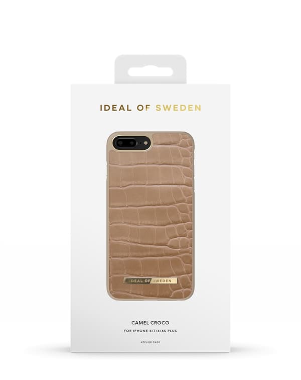 Atelier Case iPhone 8 / 7 / 6 / 6S Plus Camel Croco Brown