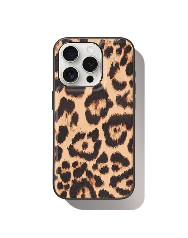 Vegan Leather Case MagSafe iPhone 15 Pro Timeless Leo Multicolor