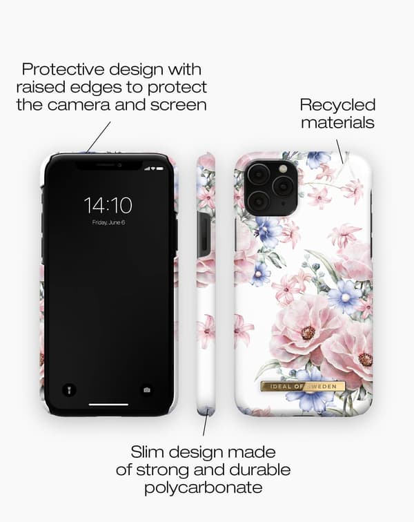 Printed Case iPhone 11 Pro / XS / X Floral Romance White