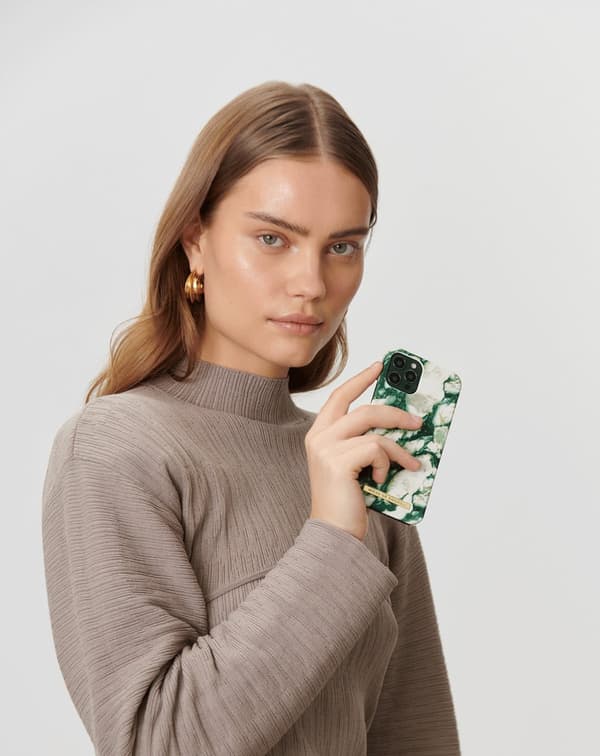 Printed Case iPhone 11 / XR Calacatta Emerald Marble Green