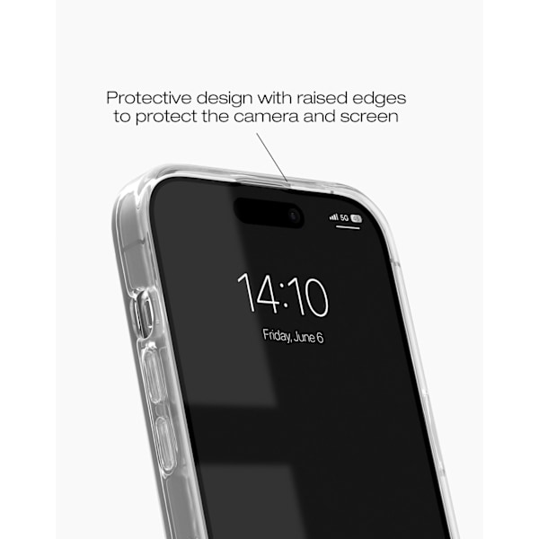 Clear Case MagSafe iPhone 13 / 14 / 15 / 16e Shimmer multifärg