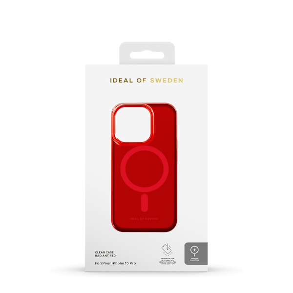 Clear Case MagSafe iPhone 15 Pro Radiant Red Red