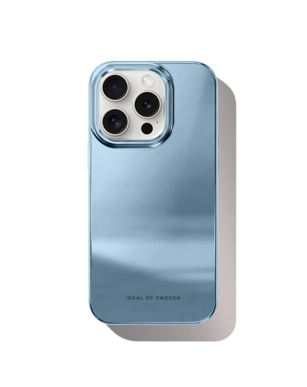 Mirror Case iPhone 15 Pro Mirror Sky Blue Blue