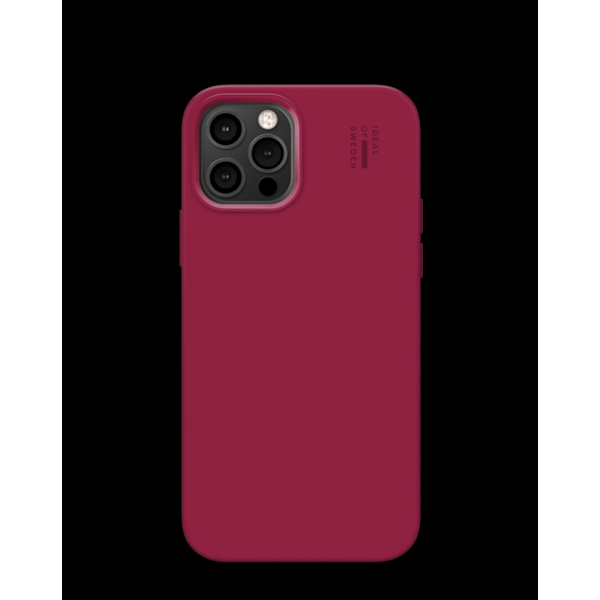 Silicone Case MagSafe iPhone 12 / 12 Pro Cranberry Red