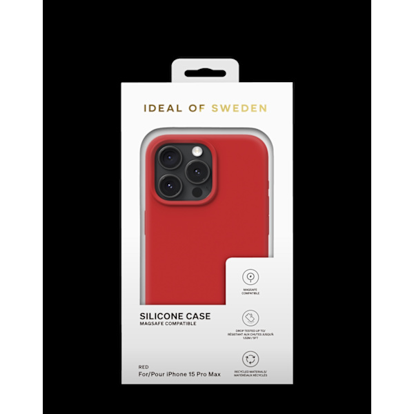 Silicone Case MagSafe iPhone 15 Pro Max Red Red