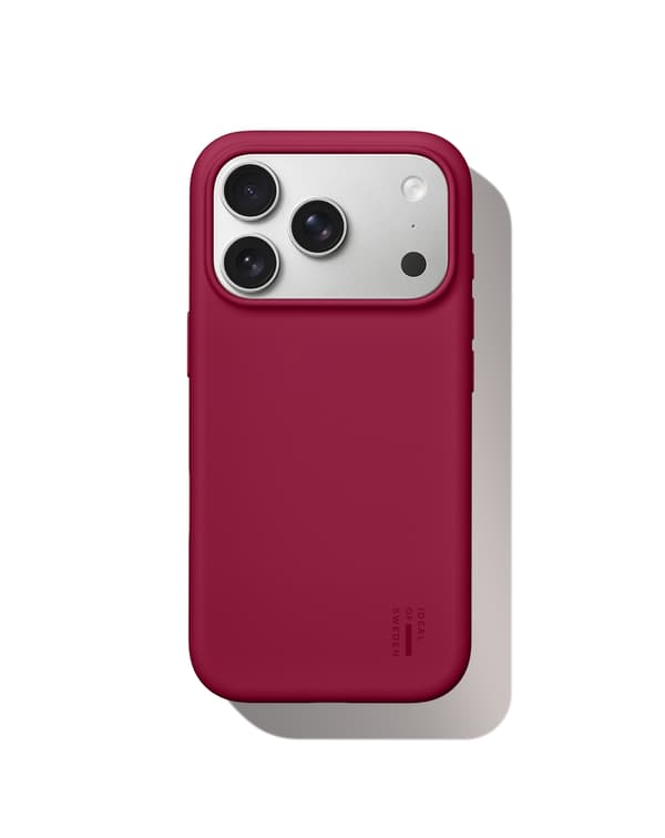 Silicone Case iPhone 17 Pro Max Cranberry Svart