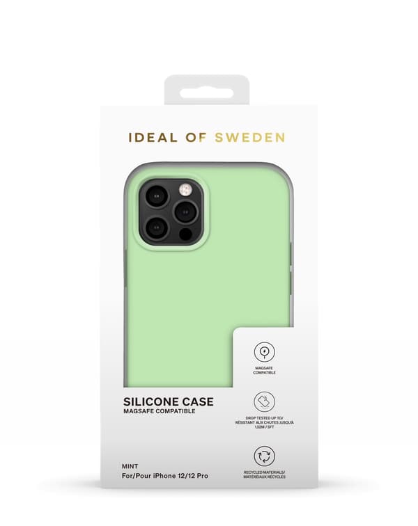 Silicone Case MagSafe iPhone 12 / 12 Pro Mint Green