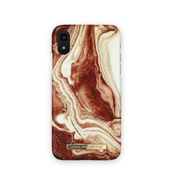 Printed Case iPhone XR Golden rusty marble