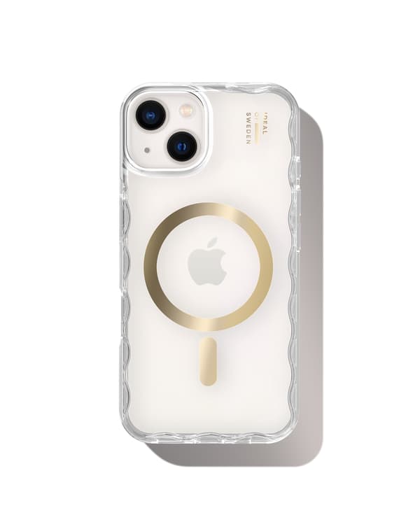 Wavy Case MagSafe iPhone 13 / 14 / 15 / 16e / 17e Clear Transparent