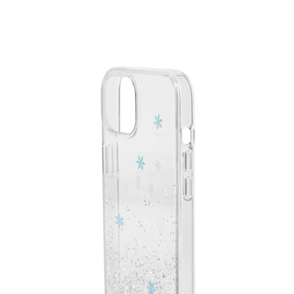 Clear Case iPhone 15 Plus Snowflake Silver
