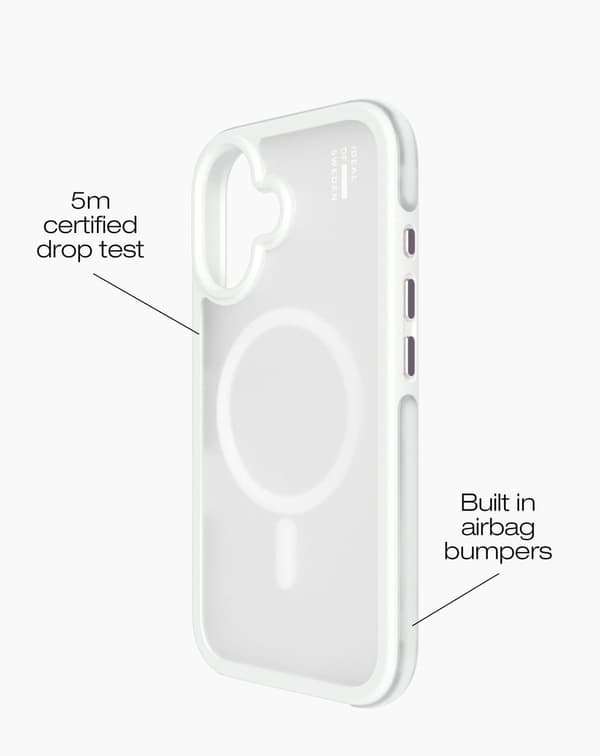Ideal Bumper Case MagSafe iPhone 16 Plus Cloudy White Vit