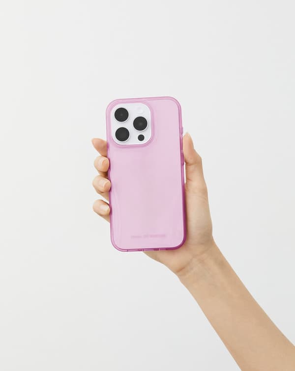 Clear Case iPhone 13 / 14 Light Pink Pink