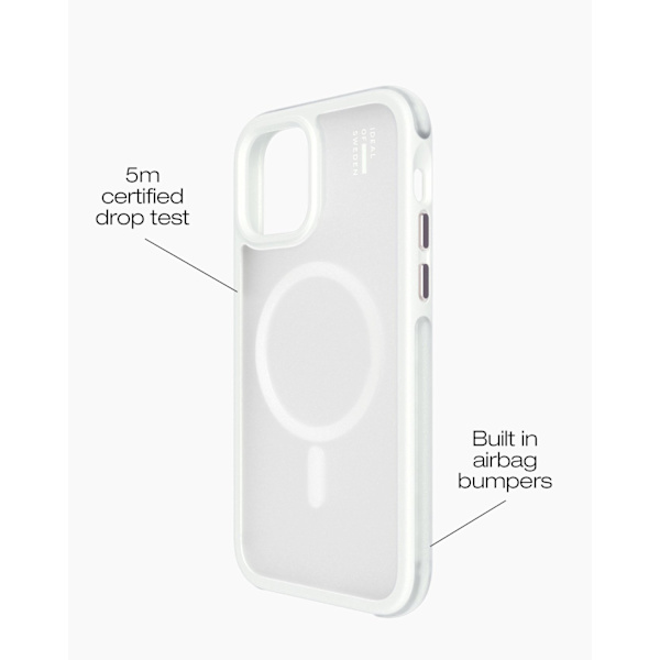 Ideal Bumper Case MagSafe iPhone 12 / 12 Pro Cloudy White White