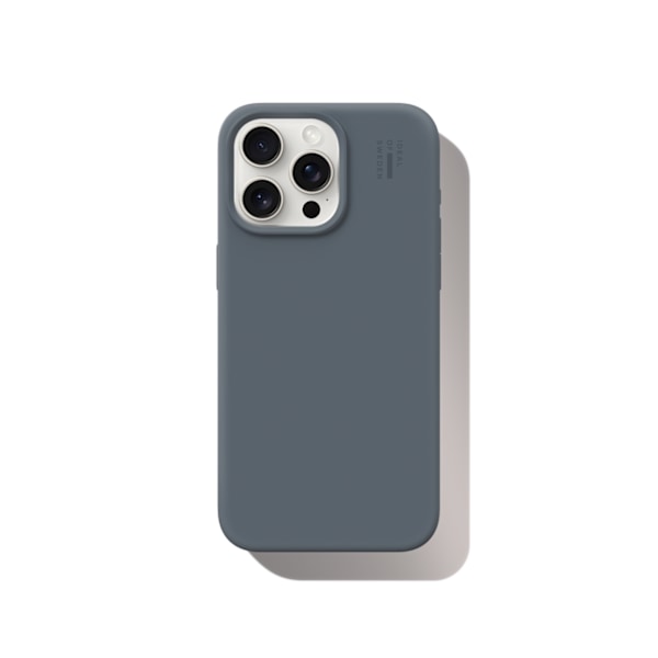 Silicone Case MagSafe iPhone 15 Pro Max Midnight Blue Blå