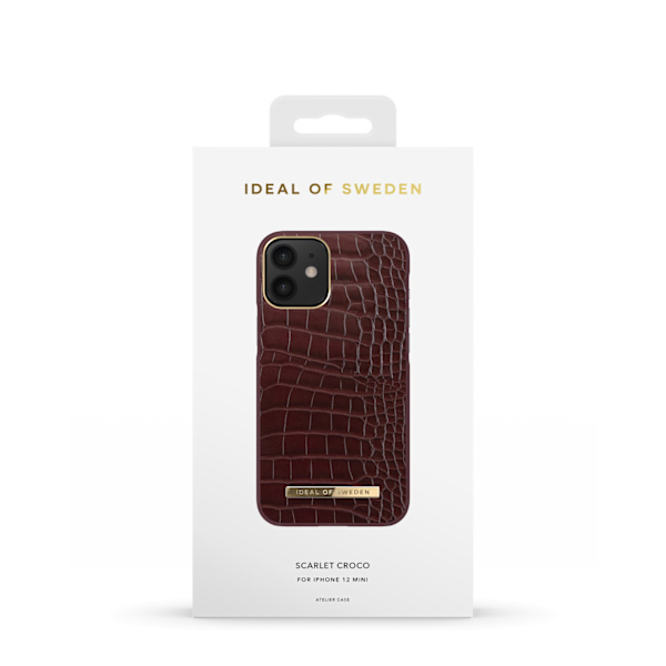 Atelier Case iPhone 12 Mini Scarlet Croco Red