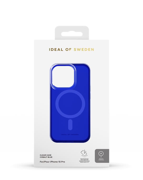 Clear Case MagSafe iPhone 15 Pro Cobalt Blue Blue