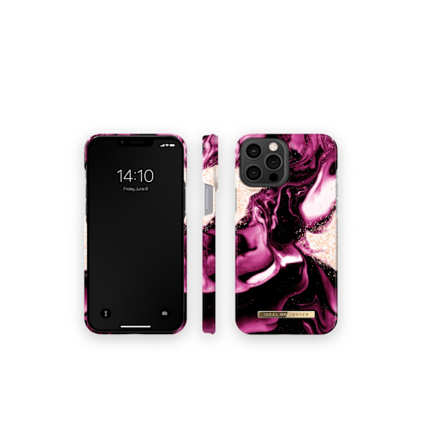 Printed Case iPhone 12 Pro Max / 13 Pro Max Golden Ruby Purple