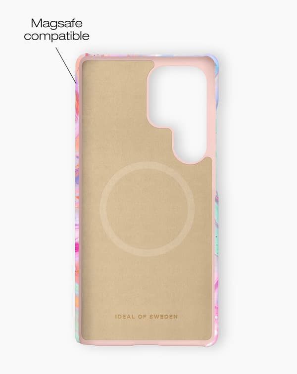 Printed Case MagSafe Galaxy S25 Ultra Pastel Marble Multicolor