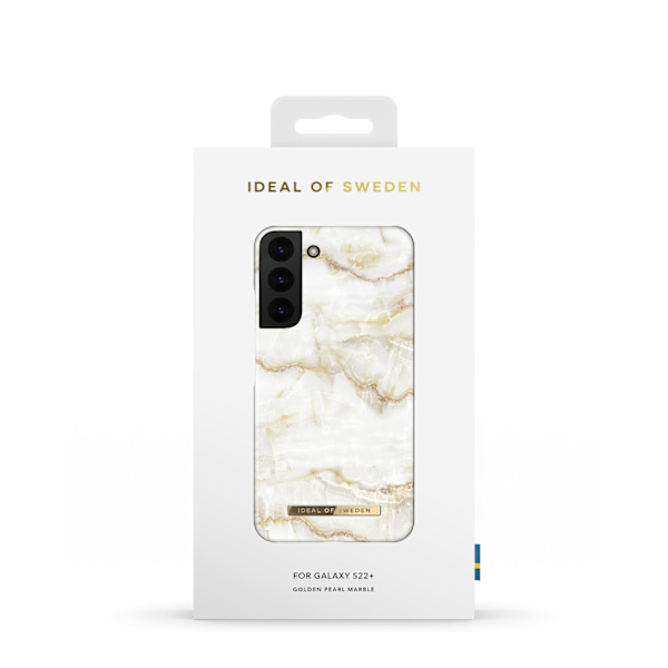 Printed Case Galaxy S22 Plus Golden Pearl Marble