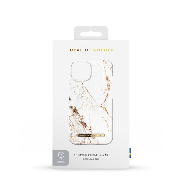 Printed Case MagSafe iPhone 14 Plus Carrara Gold