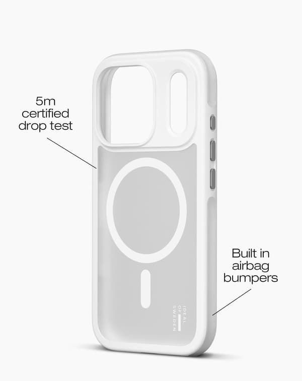 Ideal Bumper Case MagSafe iPhone 17 Pro Max Cloudy White White