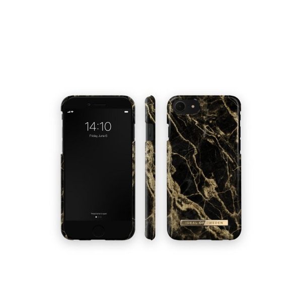 Fashion Case iPhone 8/7/6/6S/SE Golden Smoke Marbl