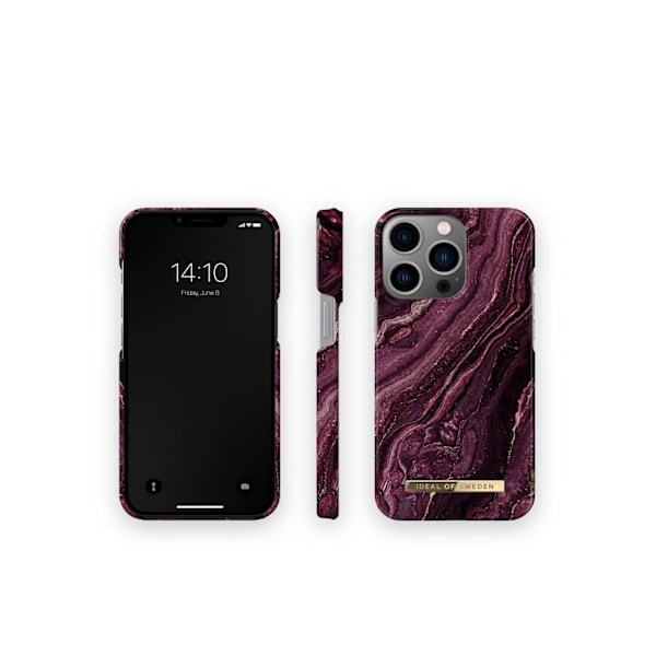 Printed Case iPhone 13 Pro Golden Plum