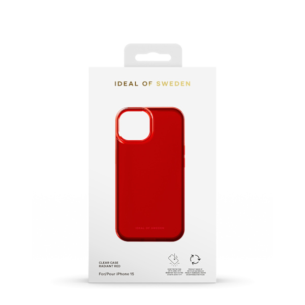 Clear Case iPhone 13 / 14 / 15 / 16e Radiant Red Red