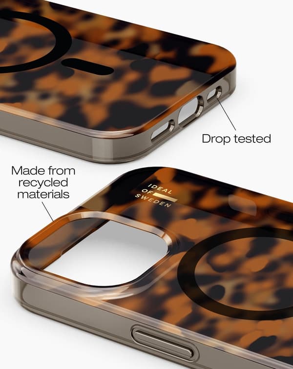 Clear Case MagSafe iPhone 13 / 14 / 15 / 16e / 17e Tortoise Brown