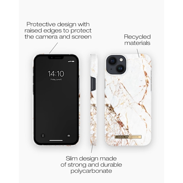Printed Case iPhone 14 Plus Carrara Gold Gold