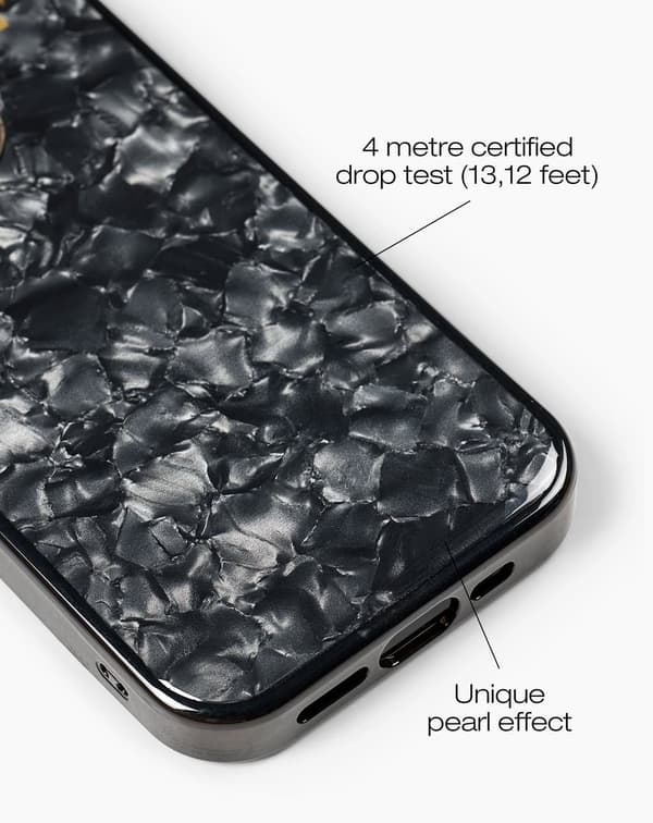 Pearlised Case iPhone 15 Pro Black Black
