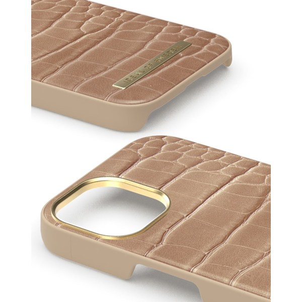 Atelier Case iPhone 15 Plus Camel Croco Beige